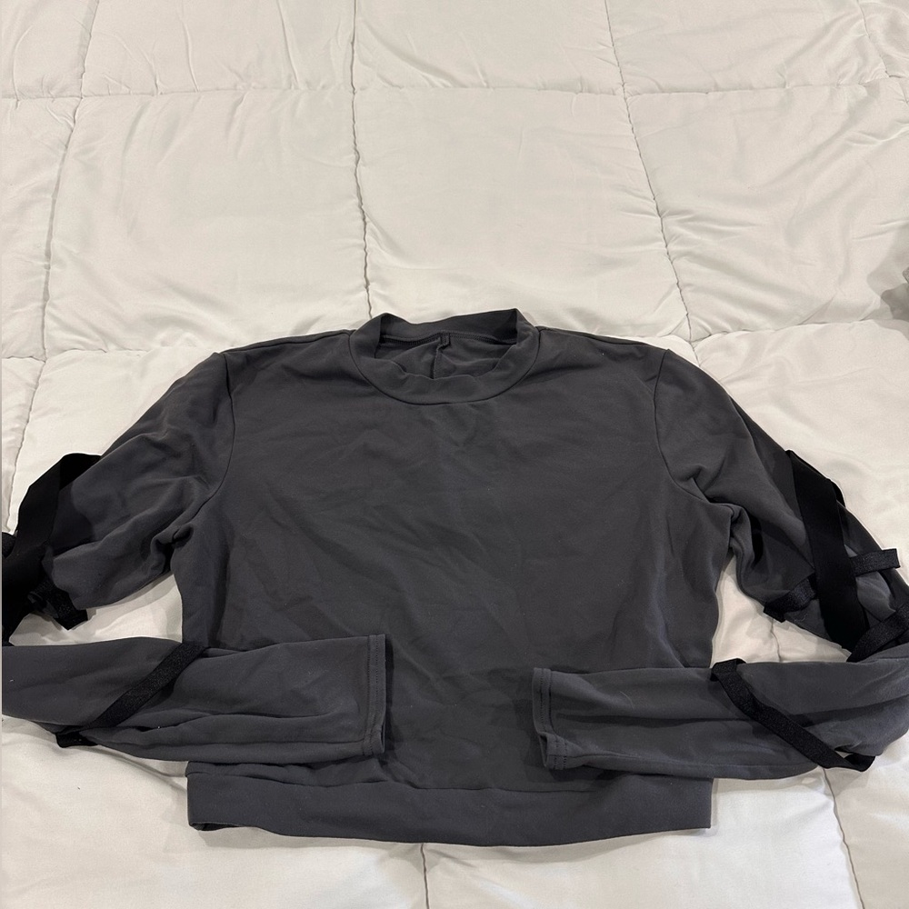 Alo cropped longsleeve workout top Sz m